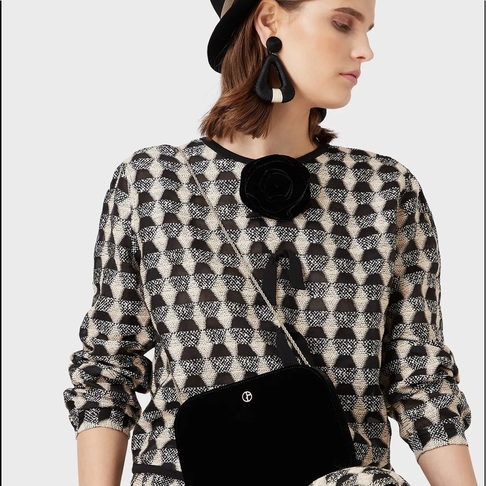 Giorgio Armani Velvet and satin La Prima clutch-Brand New with tags